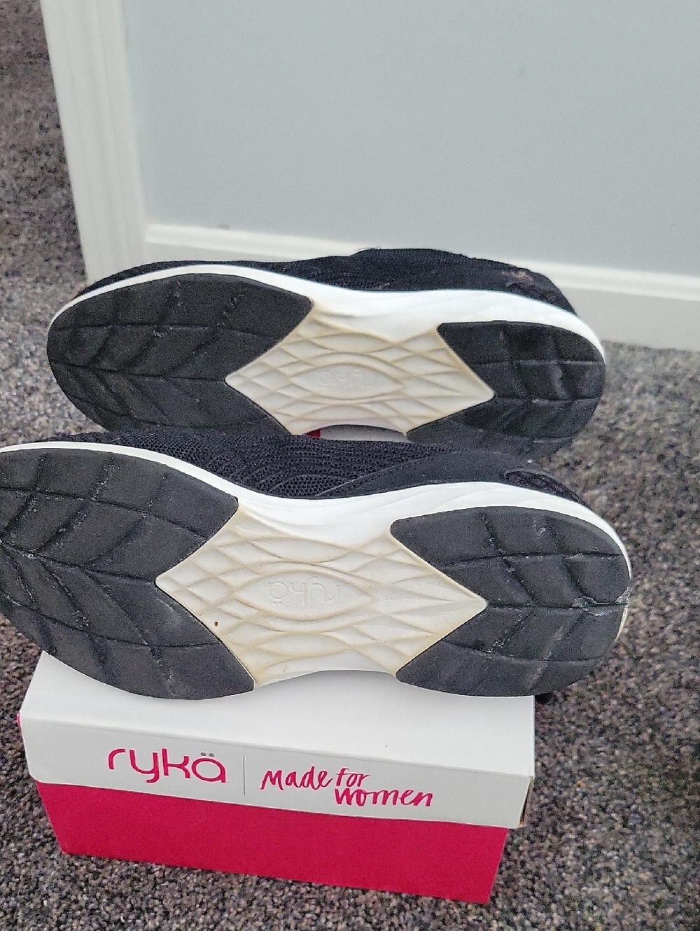 Ryka Lexi Black Knit Women's Walking Sneakers - Picture 5 of 5